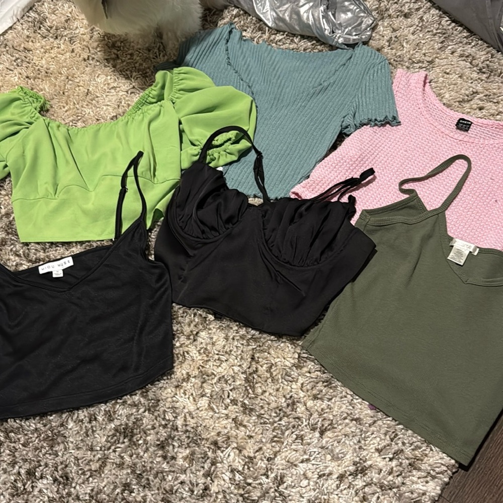 Assortment of croptops